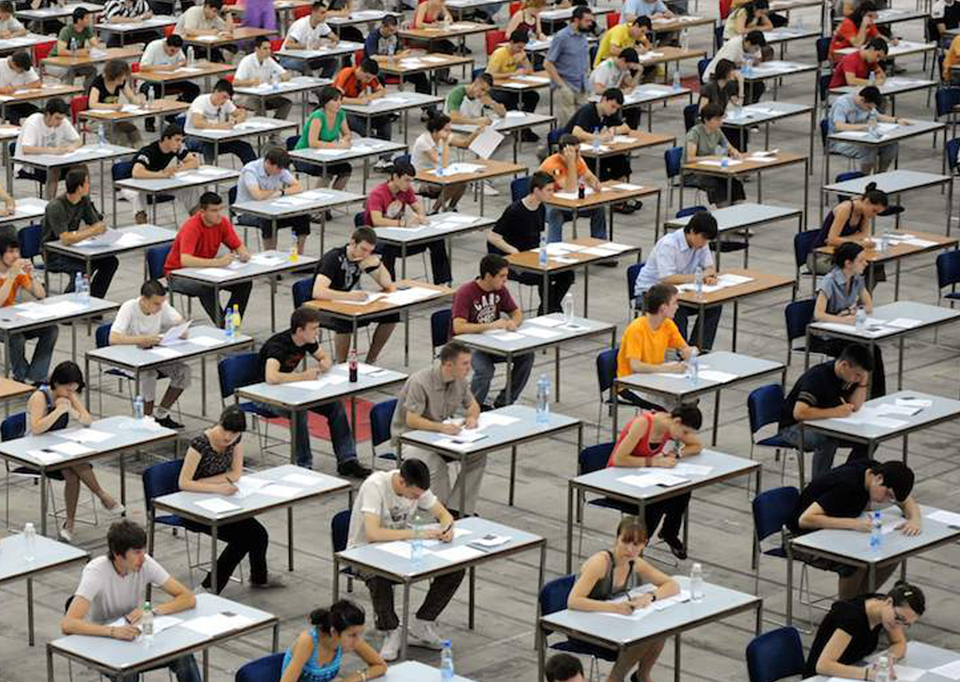 College4Careers College Counseling 10th Grade Sophomore High School photo of students taking college entrance exams image 2