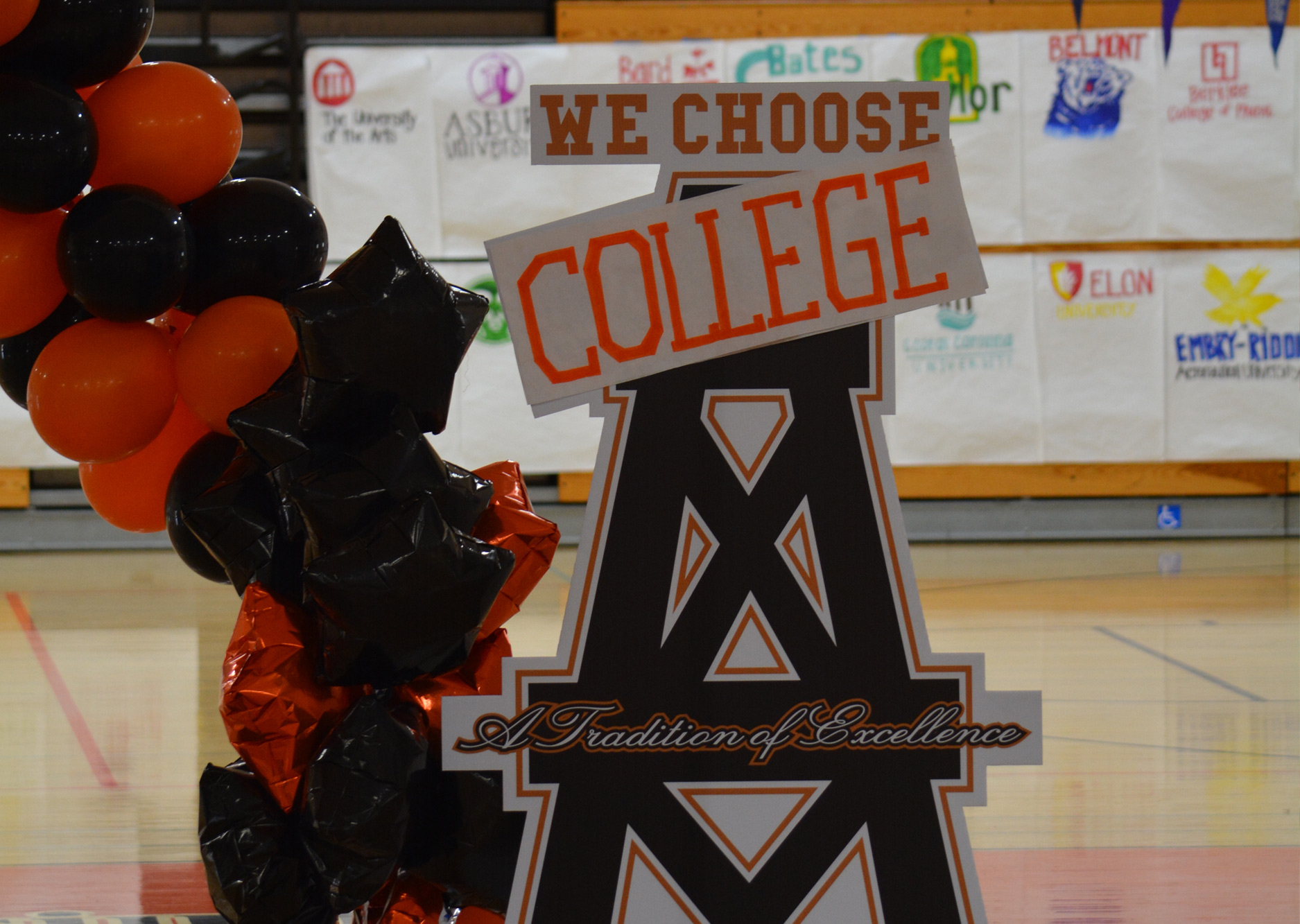 College4Careers College Counseling 12th Grade Senior High School photo of a banner we choose college 1
