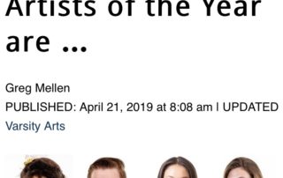 Announcement of the OC Register 2019 Artists of the Year winners