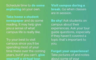 College4Careers College Admissions Counseling Campus Tour Tips